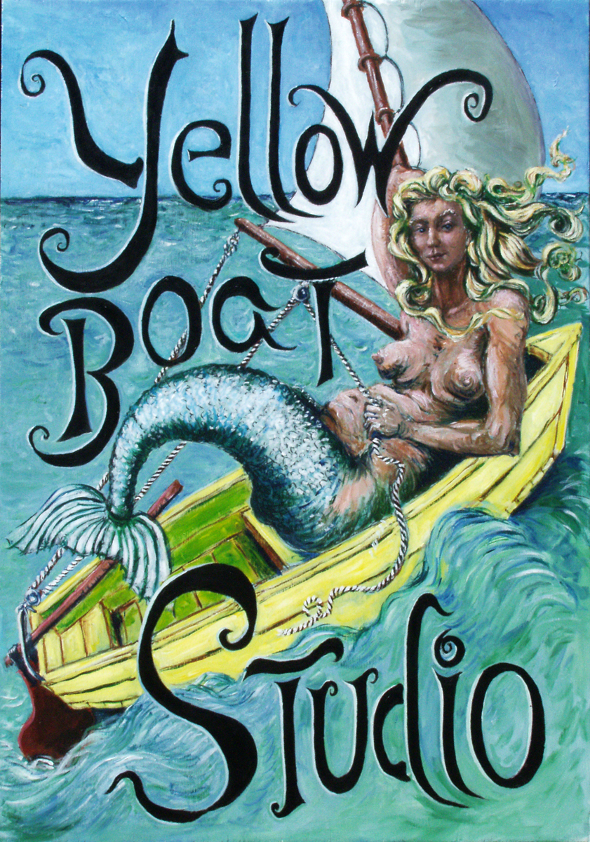 Yellow Boat Studio Sign